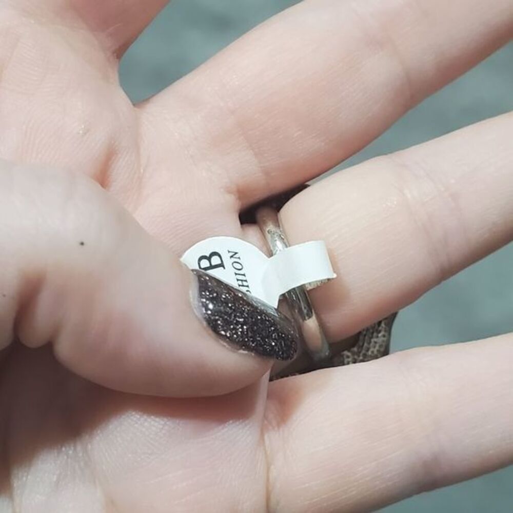 Large statement silver‎ ring size 9 - Picture 5 of 6